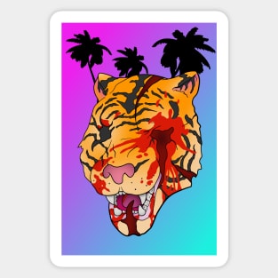 TIGER BLOOD MASK Sticker